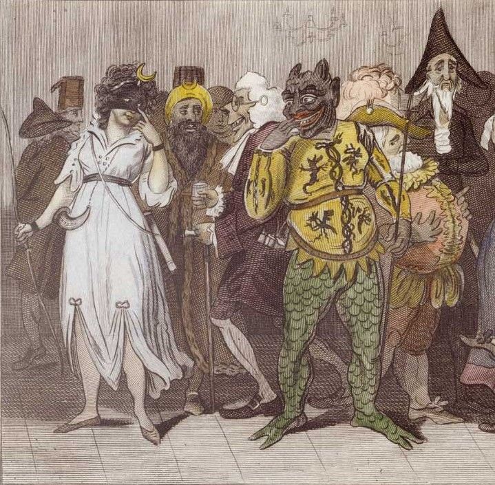 An 18th century masquerade in London
